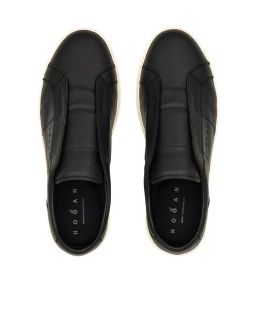 Hogan Black H Tv Slip-On Sneakers for men