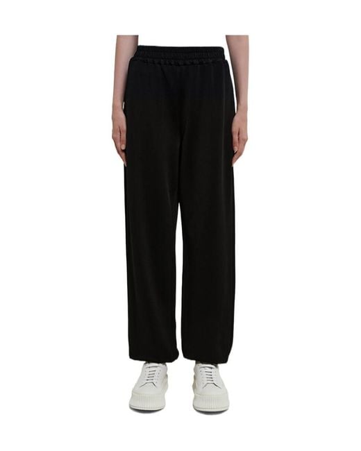 Jil Sander Black Elastic Waist Jogging Pants