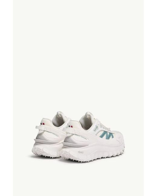 Moncler White Trailgrip Low-Top Trainers