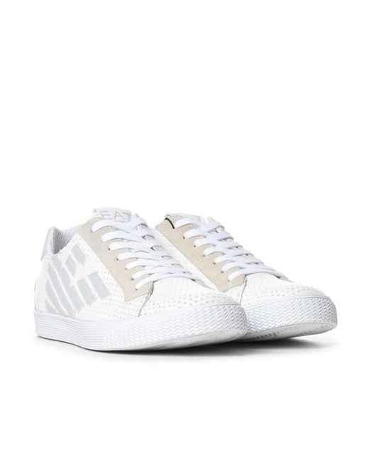 EA7 White Logo Details Casual Sports Shoes