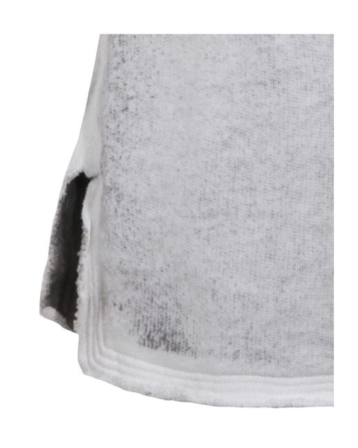 Thom Krom Gray Distressed Drawstring Shorts