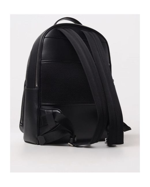 Bally Black Mythos Logo Printed Zip-Up Backpack for men