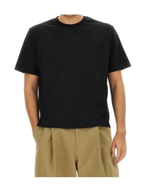 Studio Nicholson Black Logo Printed Crewneck T-Shirt for men
