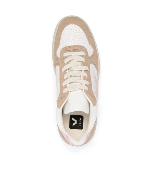 Veja Natural V-10 Chromefree Low-Top Sneakers