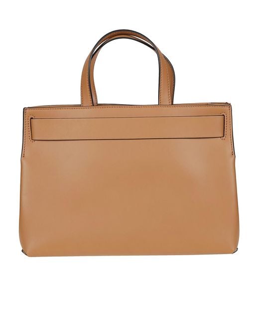 Lancel Brown Angele Medium Tote Bag