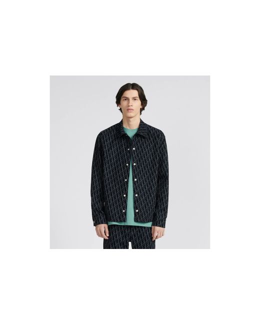 Dior Blue Oblique Overshirt for men