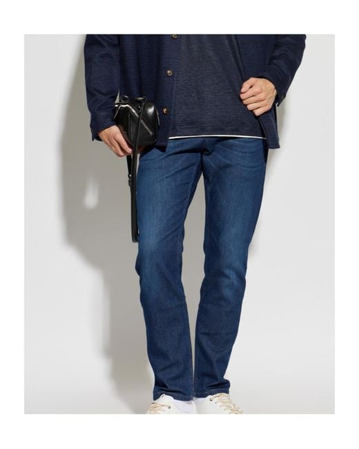 Eleventy Blue Faded Jeans for men