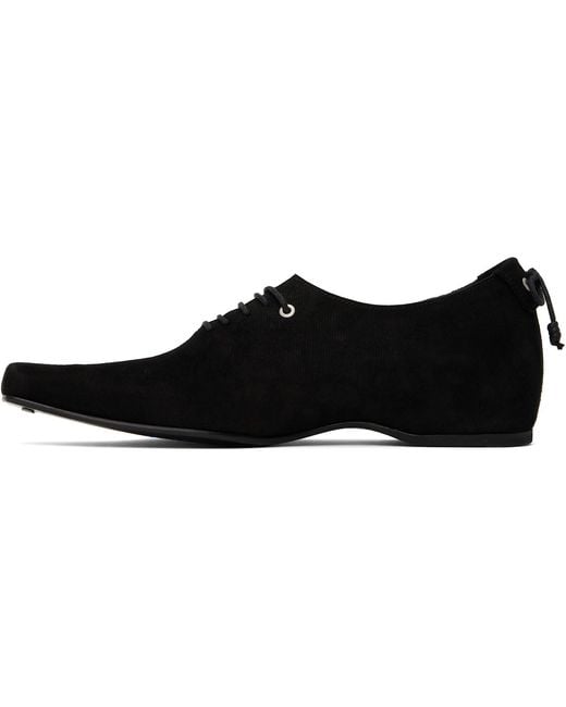 Adererror Black Lace-Up Oxford Shoes for men