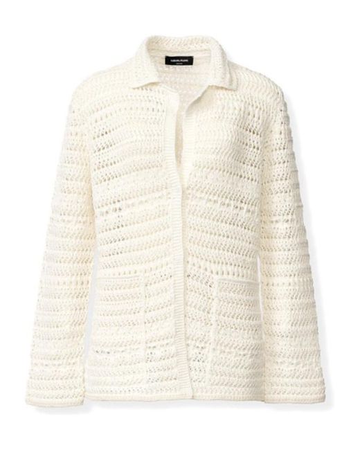Fabiana Filippi Natural Long Sleeved Cardigan