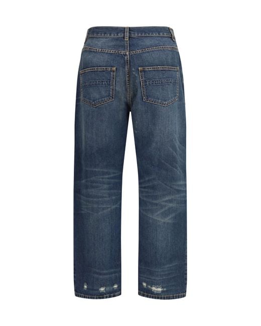 NAMACHEKO Blue Warkworth Distressed Jeans for men