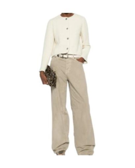 Ba&sh White Button-Down Casual Jacket