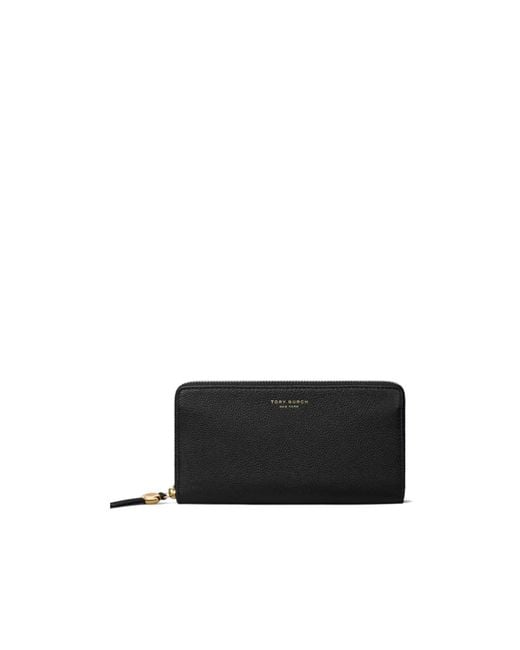 Tory Burch Black Romy Zip-Around Wallet