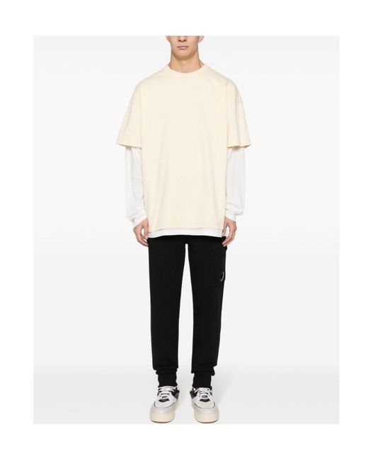C P Company Blue Lens-Detailed Tapered Leg Track Pants for men