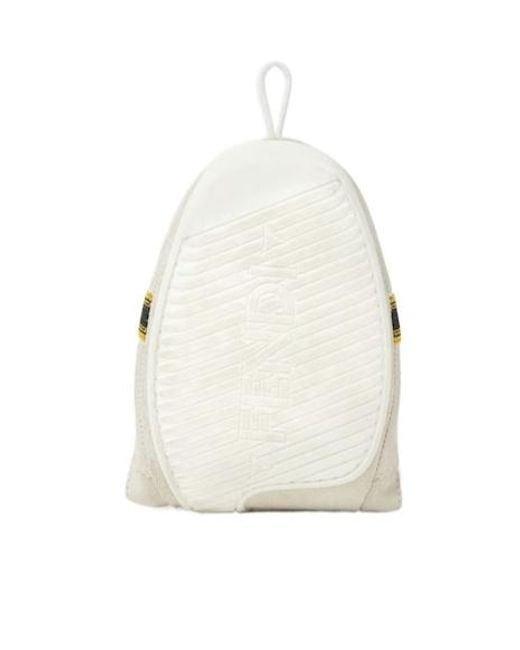 Fendi White Wrap Trainers for men