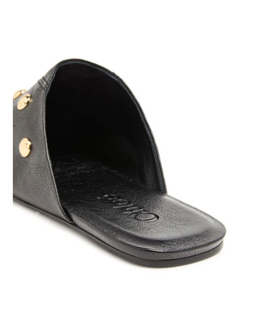 Chloé Black Mules With Decorative Touches