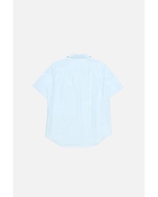 Acne Blue Patch-Pocket Shirt