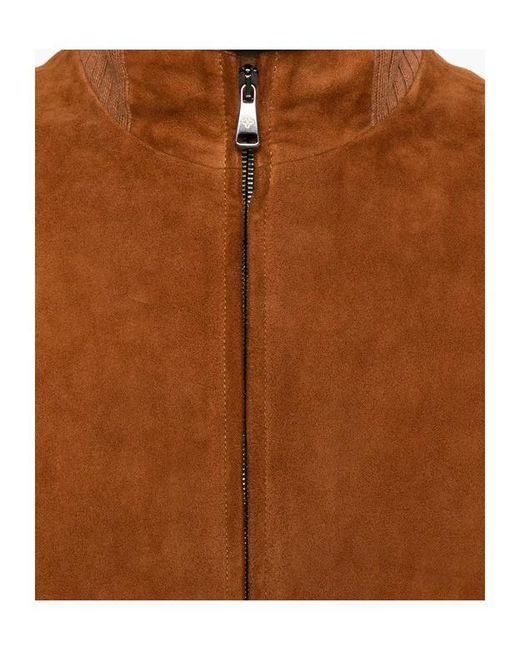 Tagliatore Brown Leather Jackets for men