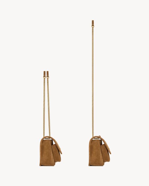 Saint Laurent Natural Niki Mini Shoulder Bag