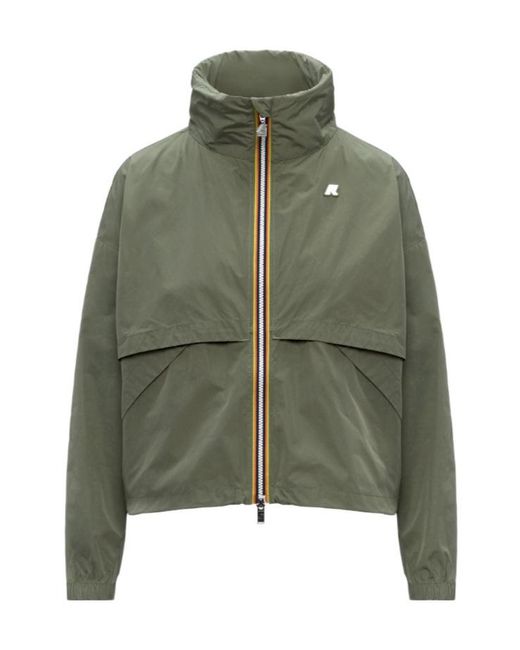 K-Way Green Aubette Hooded Jacket