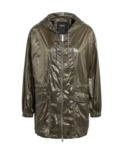 Herno Gray Laminar Hooded Coat
