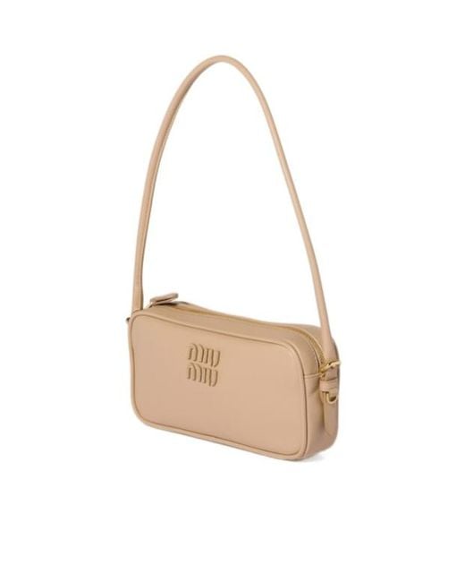 Miu Miu Natural Leather Pouch