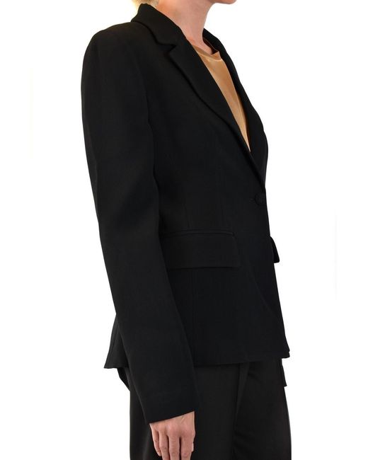 Philipp Plein Black Notched-Lapels Single-Breasted Blazer