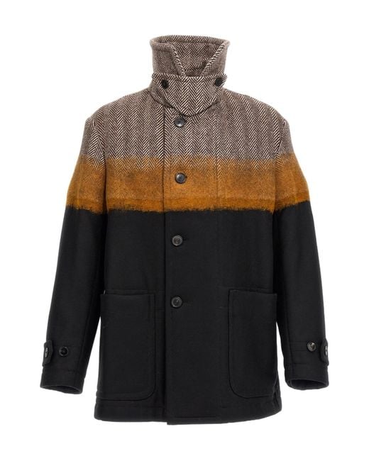 Dries Van Noten Multicolor Long-Sleeved Coat for men