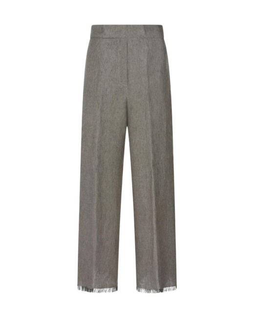Antonelli Gray Wide-Leg Pants