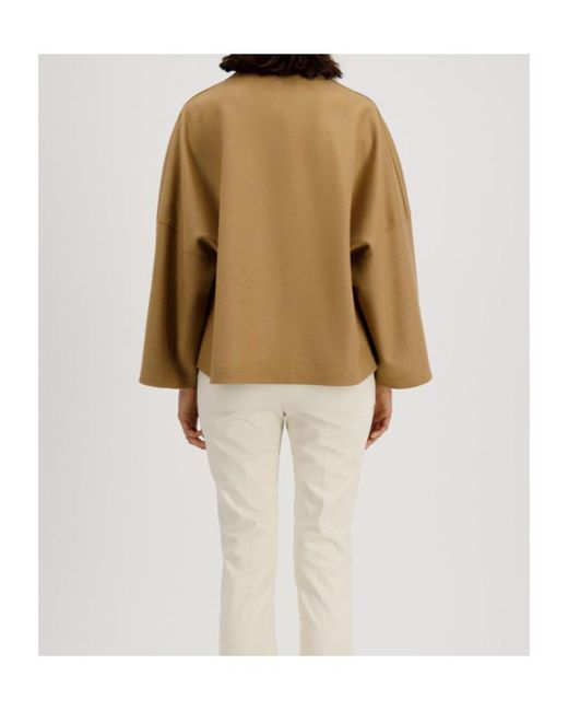 Harris Wharf London Natural Collarless Cape