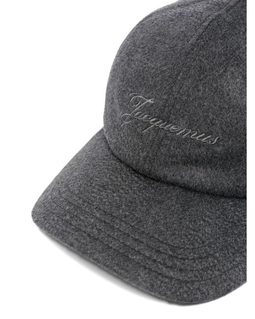 Jacquemus Gray Logo Hat