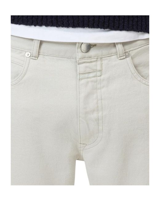 Closed White Straight-Leg Jeans for men