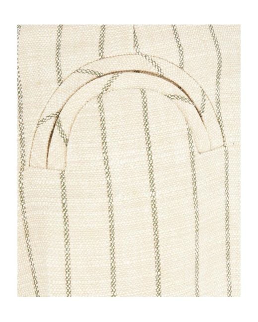 Blazé Milano Natural Serene Pinstripe Shorts
