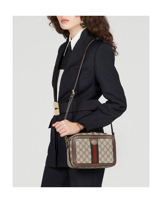 Gucci Brown Ophidia Small Shoulder Bag for men