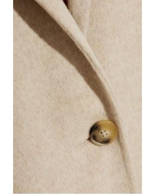 Isabel Marant Natural Long-Sleeved Coat