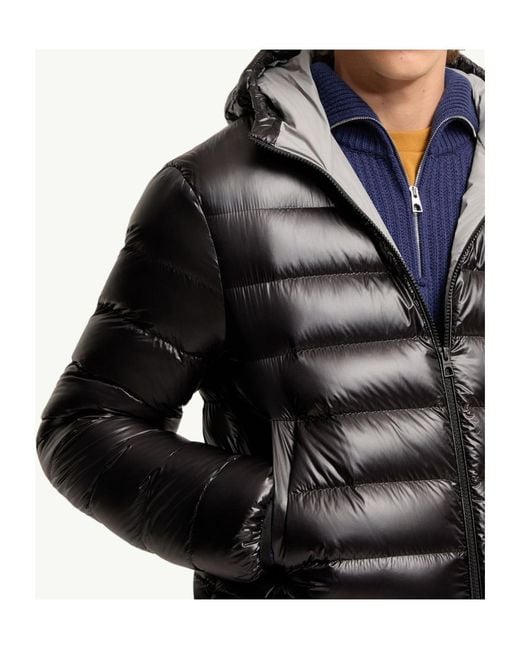 Moncler Black Forzo Hooded Packable Short Down Jacket for men