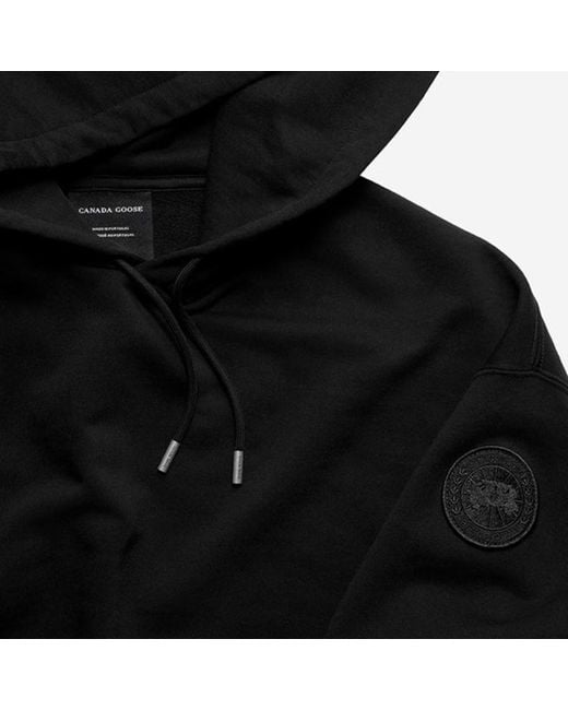 Canada Goose Black Rove Long-Sleeve Hoodie for men