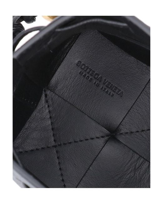 Bottega Veneta Black Cassette Mini Bucket Shoulder Bag