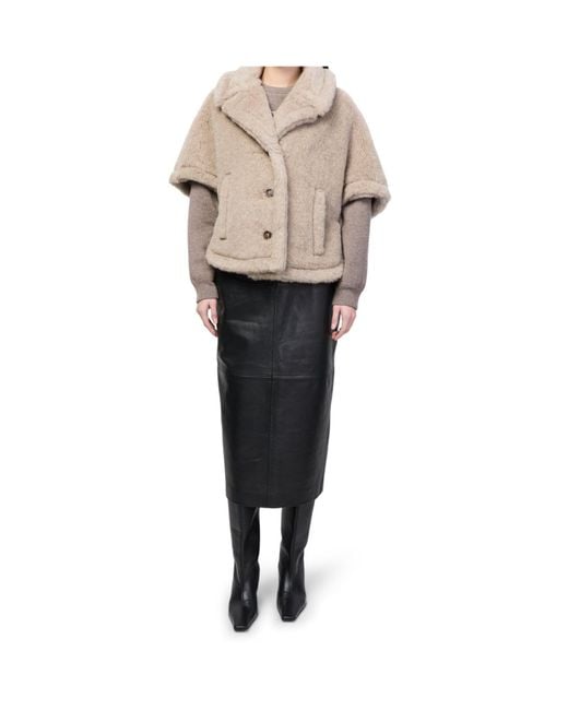 Max Mara Natural Teddy Cape