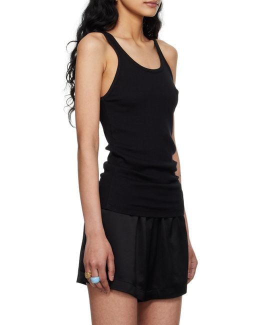 Agolde Black Sleeveless Knitted Top