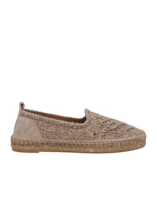 Brunello Cucinelli Brown Lightweight And Comfortable Straw Shoes