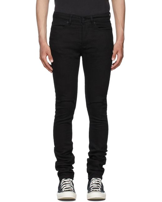 Ksubi Black Ace Slice Skinny Jeans for men