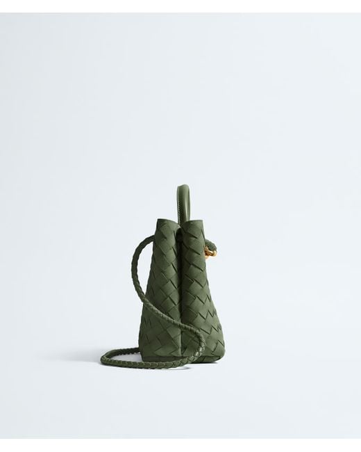Bottega Veneta Green Small Andiamo Top Handle Bag