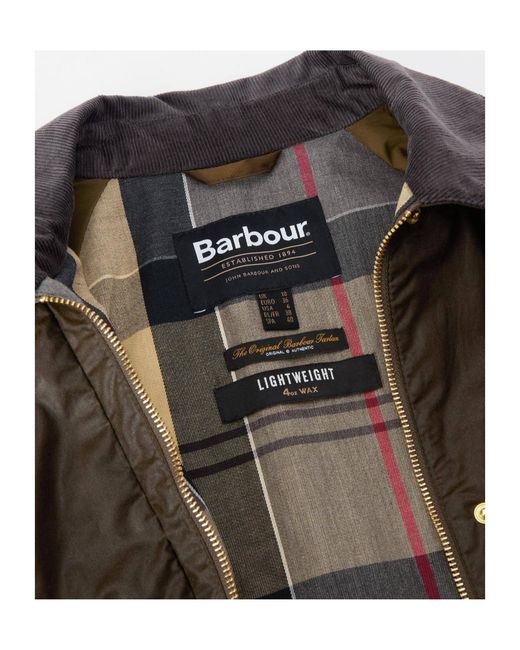 Barbour Green Argill Zip-Fastening Patch-Pockets Jacket