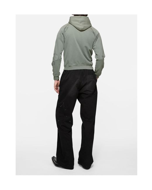 Acne Green Long-Sleeved Hoodie for men