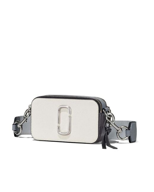 Marc Jacobs Metallic The Snapshot Logo Plaque Crossbody Bag