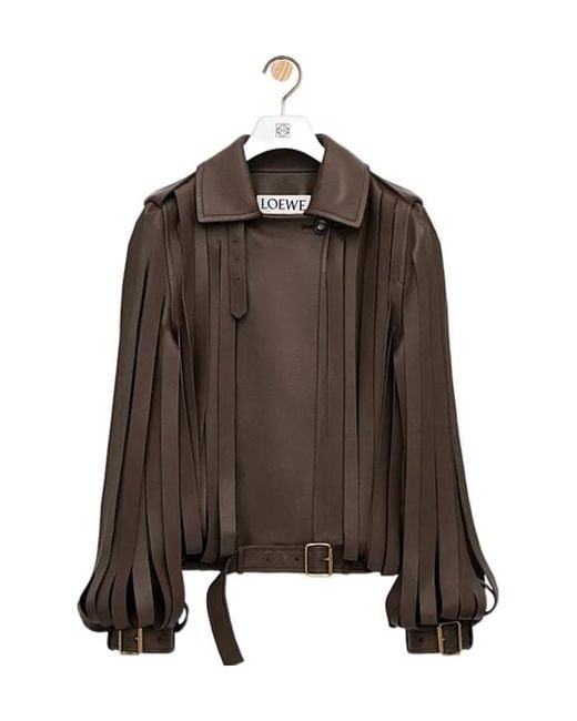 Loewe Brown Layered Double-Breasted Jacket