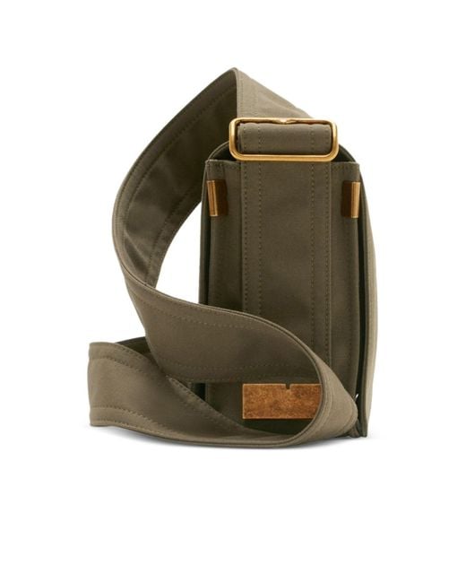 Burberry Green Ekd Motif Trench Gabardine Crossbody Bag for men