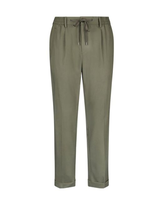 Liu Jo Green Drawstring-Waist Trousers for men