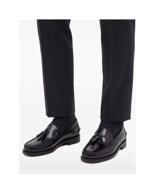 Sebago Black Tassel Loafers for men
