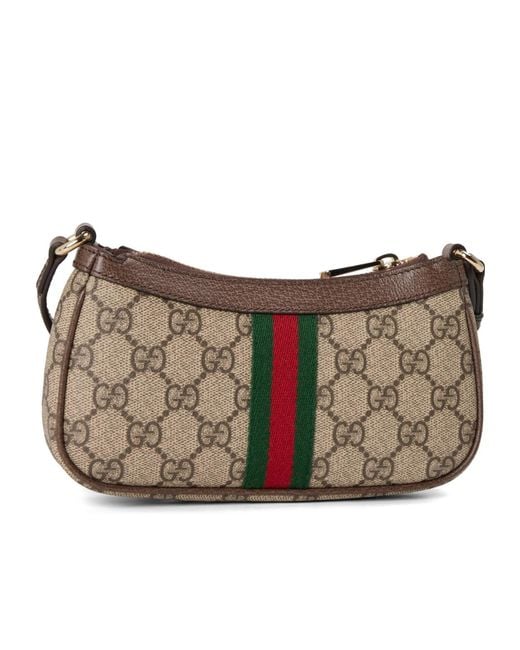 Gucci Gray Monogram Patterned Shoulder Bag
